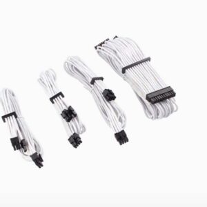 Corsair - WHITE Premium Individually Sleeved PSU Cables Starter Kit Type 4 Gen 4