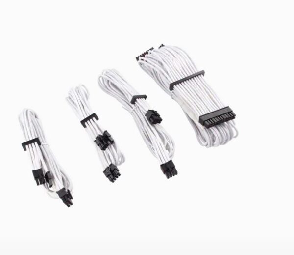 Corsair - WHITE Premium Individually Sleeved PSU Cables Starter Kit Type 4 Gen 4