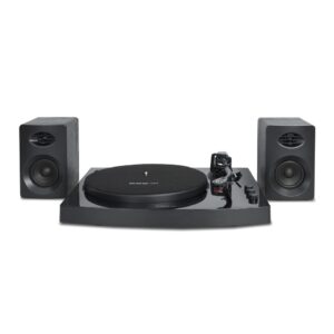 mbeat® Pro-M Bluetooth Stereo Turntable System (Black) - Vinyl Turntable Record Player