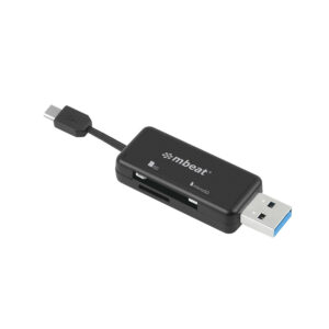 mbeat® Ultra Dual USB Reader - USB 3.0 Card Reader plus Micro USB 2.0 OTG Reader - USB 3.0 SD/Micro SD card reader for PC/MAC.