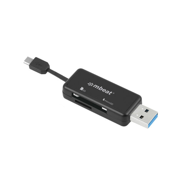 mbeat® Ultra Dual USB Reader - USB 3.0 Card Reader plus Micro USB 2.0 OTG Reade