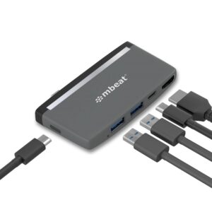 mbeat®  Essential Pro  5-IN-1 USB- C Hub ( 4k HDMI Video