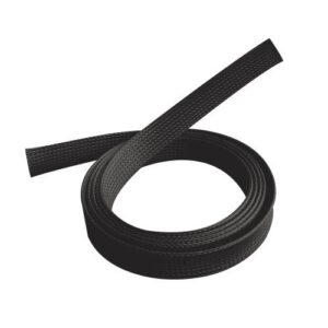 Brateck Braided Cable Sock (40mm/1.6' Width)  Material Polyester Dimensions1000x40mm -- Black(LS)