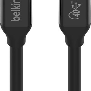 Belkin CONNECT USB4 Cable (0.8M /2.6ft) - Black (INZ001BT0.8MBK)