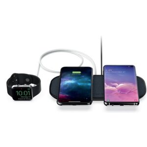 Mophie Dual Wireless Charging Pad - Fabric Universal Wireless Charger (10W) - Black (409903637)