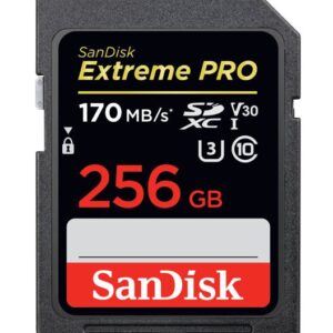 (LS) SanDisk 256GB Extreme PRO Memory Card 170MB/s Full HD & 4K UHD Class 30 Spe