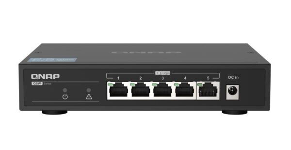 QNAP QSW-1105-5T Instantly upgrade your network to 2.5GbE connectivity 5xPorts 5