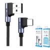 8Ware Premium 1m Samsung Certified 90 Degree Angle USB C to USB A Data Sync Fast