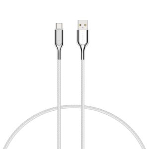 Cygnett Armoured USB-C to USB-A (USB 2.0) Cable (3M) - White (CY3308PCUSA)