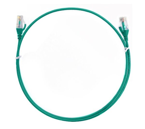 8ware CAT6 Ultra Thin Slim Cable 10m - Green Color Premium RJ45 Ethernet Network