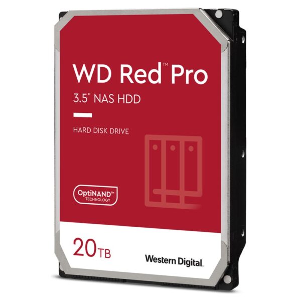 Western Digital WD Red Pro 20TB 3.5' NAS HDD SATA3 7200RPM 512MB Cache 24x7 300T