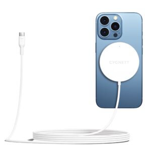 Cygnett MagCharge 15W Fast Magnetic Wireless Charging Cable (2M) - White (CY3758