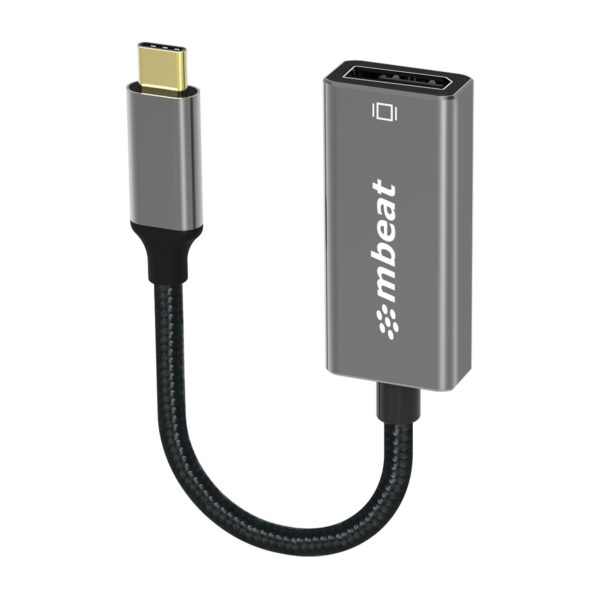 mbeat Elite USB-C to Display Port Adapter  -Converts USB-C to DisplayPort female