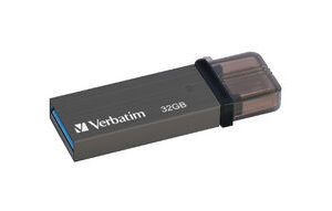 Verbatim Store n Go OTG  Titanium 32GB USB 2.0 Micro USB & USB 3.0 USB Dual Head USB Drive Stick