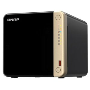 QNAP TS-464-4G 4 Bay NAS Intel® Celeron® N5105/N5095 4-core 4GB DDR4 2xSlot 2xM.2 2280 PCle 2x2.5GbE WOL 1xSlot PCle Gen3x2 2xUSB3.2 1XHDMI2.0 3YR WTY