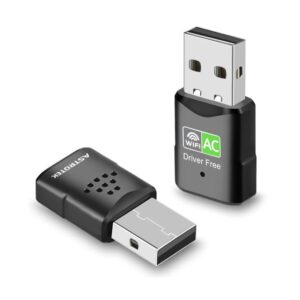 Astrotek AC600 mini Wireless USB Adapter Nano Dual Band WiFi External LAN Network Adaptor for PC MAC Desktop Laptop TV