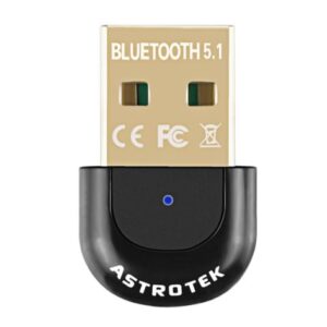 Astrotek Mini USB Bluetooth Receiver Dongle Wireless Adapter V5.0 3Mbps for PC L