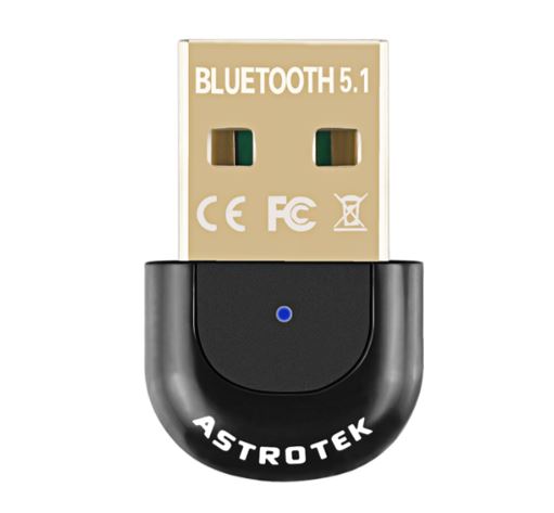 Astrotek Mini USB Bluetooth Receiver Dongle Wireless Adapter V5.0 3Mbps for PC L