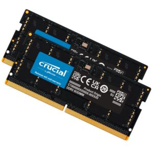 Crucial 64GB (2x32GB) DDR5 SODIMM 4800MHz C40 1.1V Laptop Laptop Memory