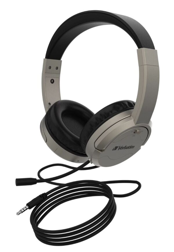 Verbatim Multimedia Headset with Active Noise Cancelling + Noise Cancelling Boom