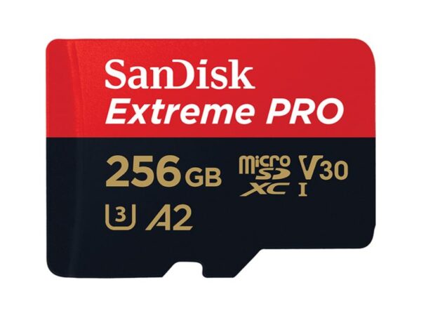 SanDisk Extreme Pro 256GB microSD SDXC SDXC UHS-I 200MB/s 140MB/s V30 U3 A2 4K U