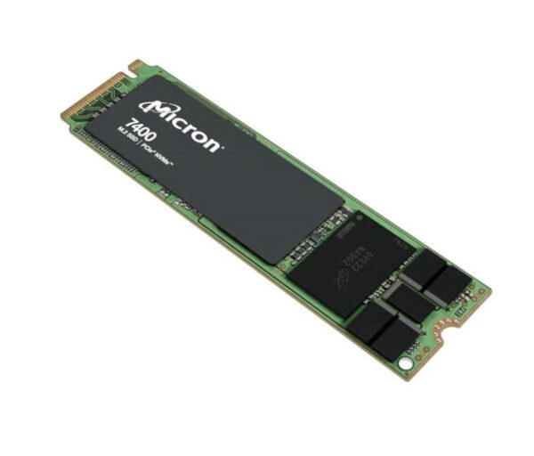 Micron 7400 Pro 480GB Gen4 NVMe Enterprise SSD M.2 4400/530 MB/s R/W 120K/25K IO