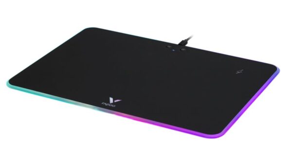 (LS) RAPOO V10RGB Gaming Wireless 5/7.5/10W Fast Charging silicone Mouse Pad Ant