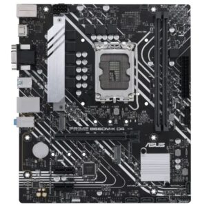 ASUS PRIME B760M-K D4-CSM Intel LGA1700 mATX Motherboard 64GB