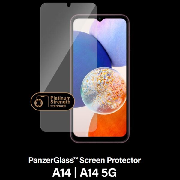 PanzerGlass Samsung Galaxy A14 5G (6.6') Screen Protector Ultra-Wide Fit - (7321