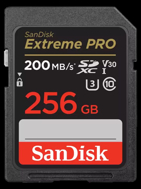 SanDisk 256GB Extreme PRO Memory Card 200MB/s Full HD & 4K UHD Class 30 Speed Sh
