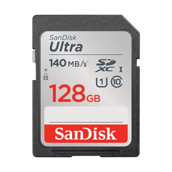 SanDisk Ultra 128GB SDHC SDXC UHS-I Memory Card 140MB/s Full HD Class 10 Speed S