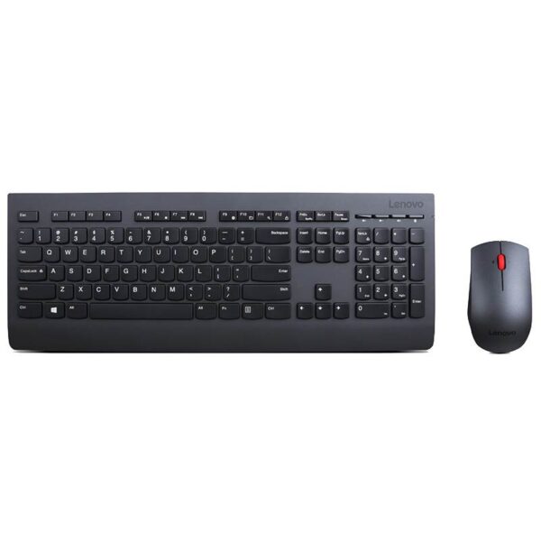 LENOVO Professional Wireless Keyboard & Mouse Combo Stylish Full-Size Slim 3-Zon