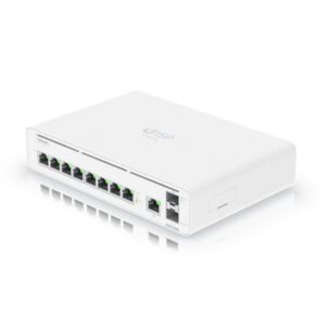 Ubiquiti host console with an integrated switch and multi-gigabit Ethernet gatew