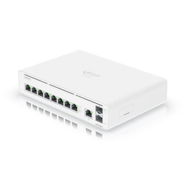 Ubiquiti host console with an integrated switch and multi-gigabit Ethernet gatew