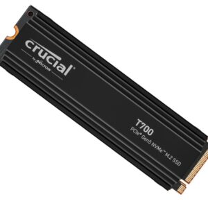 Crucial T700 2TB Gen5 NVMe SSD Heatsink - 12400/11800MB/s R/W 1200TBW 1500K IOPs