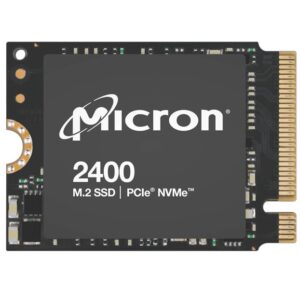 Micron/Crucial 2400 512GB M.2 2230 NVMe SSD 4200/1800 MB/s 400K/400K 150TBW 2M M