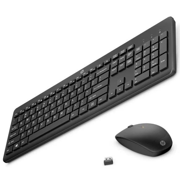 HP 235 USB Wireless Keyboard & Mouse Combo Reduced-sized & Low-Profile Quiet Key - Picture 1 of 1