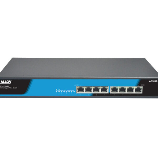 Alloy AS1008-P  8 Port Unmanaged Gigabit 802.3at PoE Switch