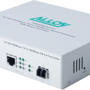 Alloy POE2000LC.10 10/100/1000Base-T PoE RJ-45 to 1000Base-LX SingleMode (LC). W