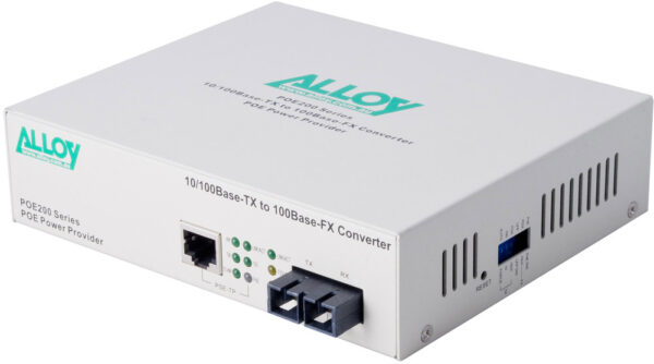 Alloy POE200SC.20 10/100Base-TX to 100Base-FX Single Mode Fibre (SC) Converter