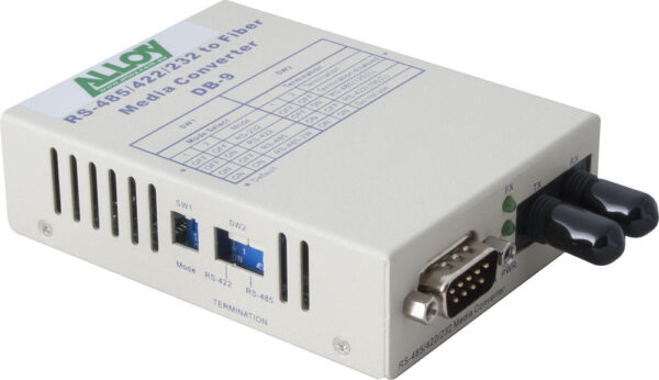 Alloy SCR460ST-1  RS-232/422/485 Serial DB-9 to Multimode Fibre Converter. Max.