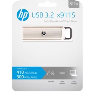 HP HPFD911S-512 - USB 3.2 Type A - 410MB/s (read)
