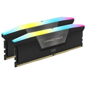 Corsair Vengeance RGB 32GB (2x16GB) DDR5 UDIMM 6400MHz C36 1.35V Desktop Gaming Memory Black