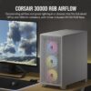 Corsair Carbide Series 3000D RGB Solid Steel Front ATX Tempered Glass White