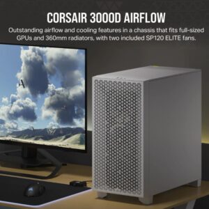 Corsair Carbide Series 3000D Solid Steel Front ATX Tempered Glass White