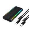 Simplecom SE525 NVMe / SATA M.2 SSD USB-C Enclosure with RGB Light USB 3.2 Gen 2