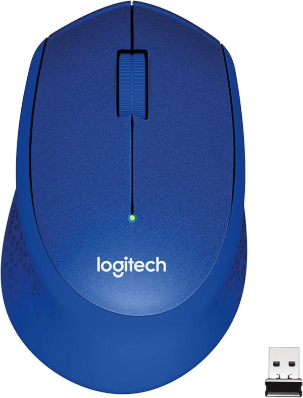 Logitech M331 SILENT PLUS  Wireless Mouse Blue  DPI (Min/Max): 1000±  1-Year Li