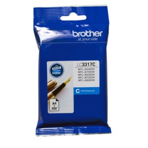 Brother LC-3317C Cyan Ink Cartridge (550 page yield)