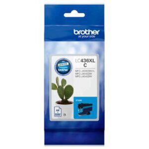 Brother LC-436XLC Cyan Ink Cartridge to suit MFC-J6555DWXL - up to 5000 pages