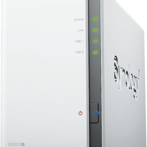 Synology DiskStation DS223J 2-Bay 3.5' SATA HDD/ 2.5' SATA SSD/  4-core 1.7 GHz